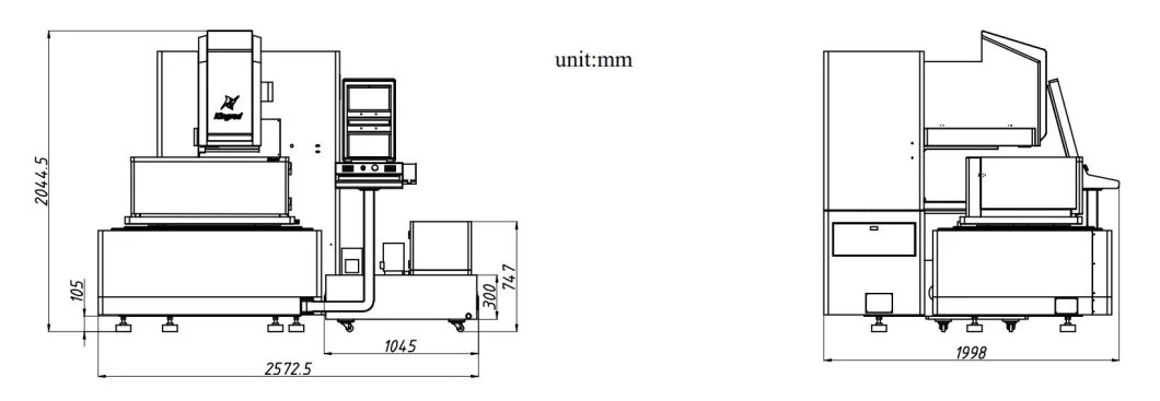 High Cutting Speed Wire Cut EDM, Max Speed More 300mm2/Min